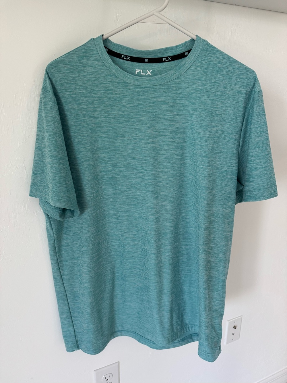 Men's FLX Teal Performance Crew Neck T-Shirt